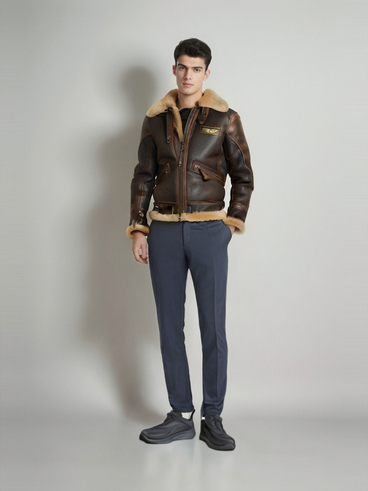 Gian Veste Homme – Veste Aviateur Tendance Moderne & Confortable au Style Intemporel