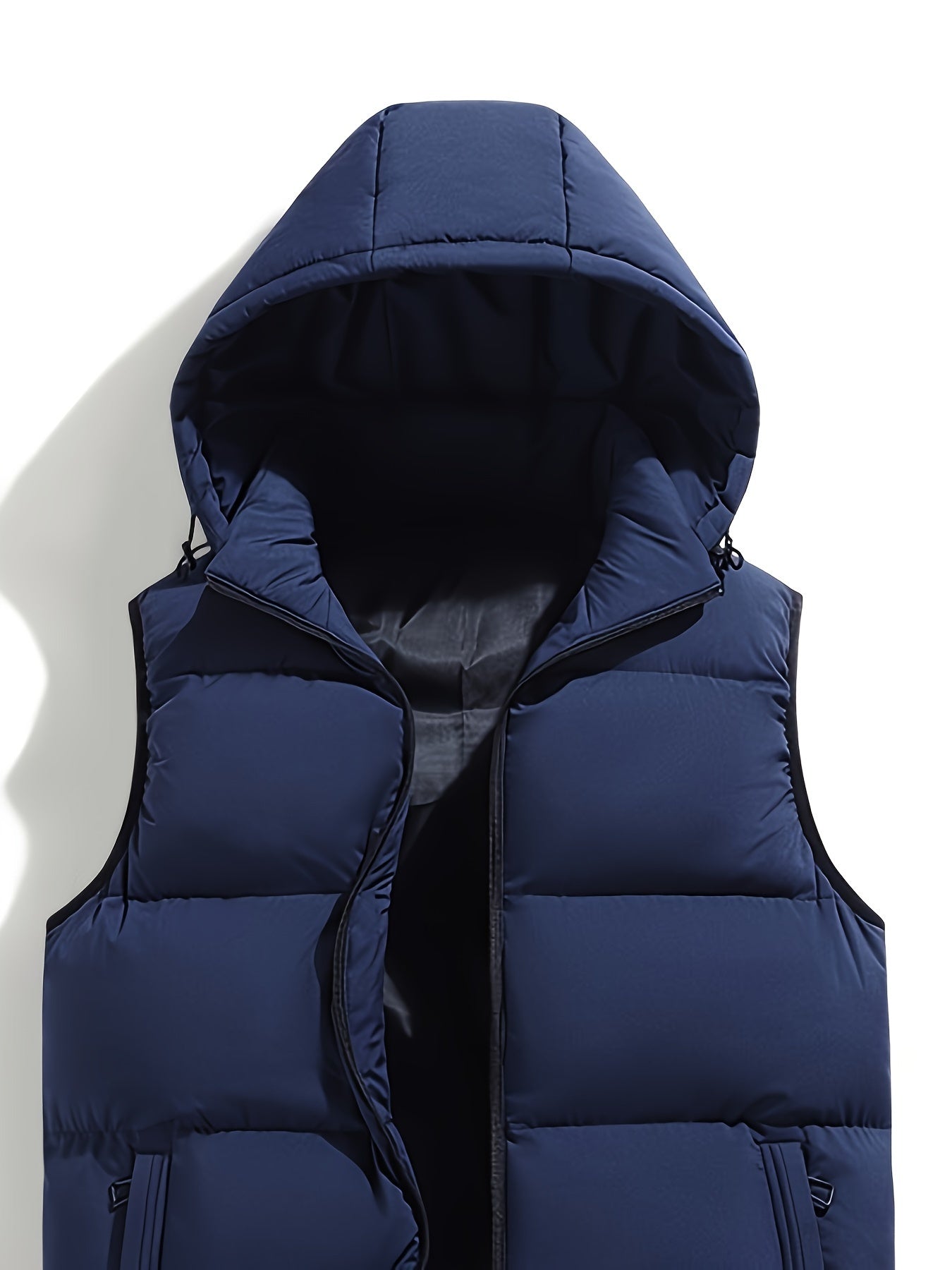 Echo Gilet Matelassé Homme à Capuche Amovible – Coupe Regular & Style Moderne