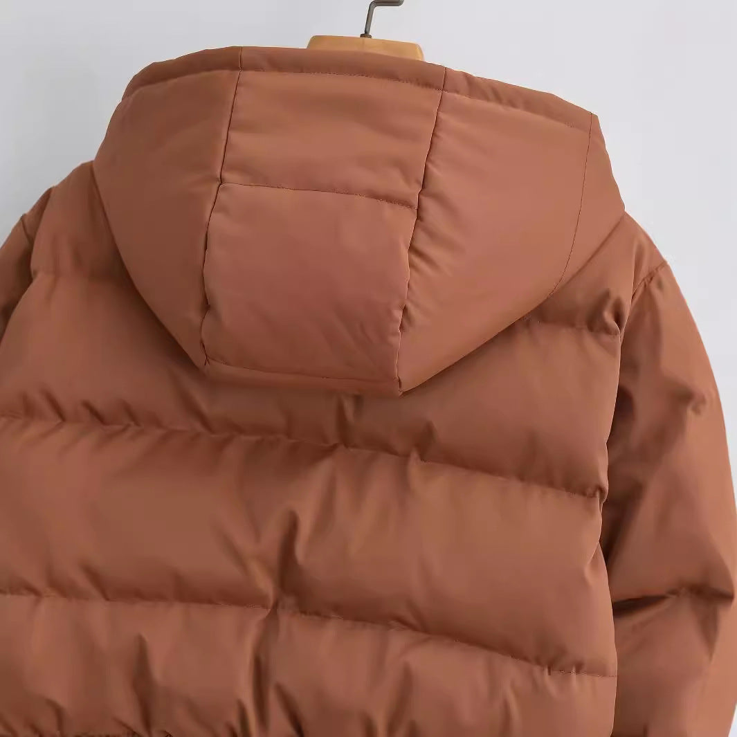 Dámská krátká prošívaná bunda s kapucí Vina – moderní střih a teplé pohodlí