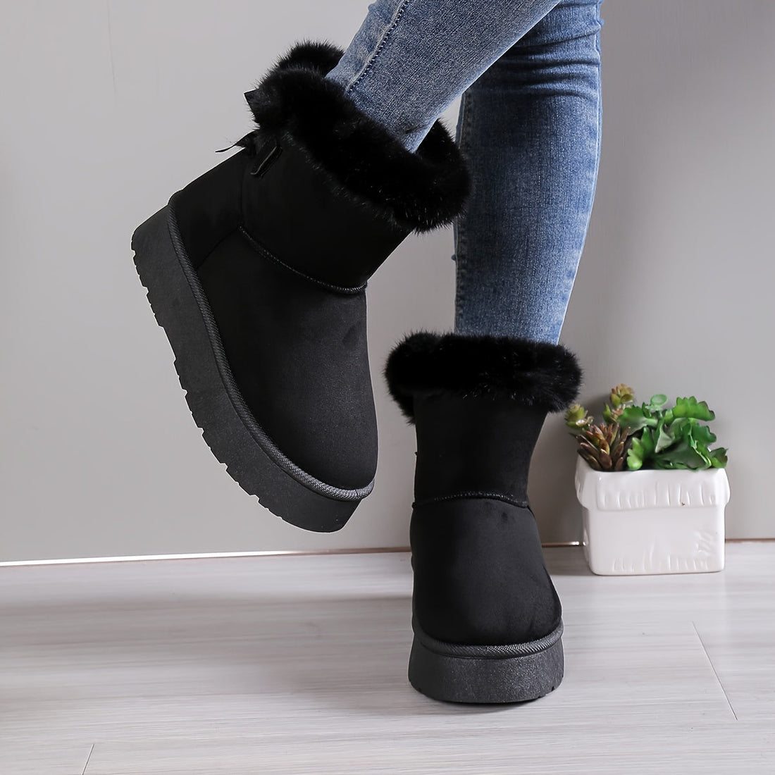 Zainab Bottes Hiver Femme – Doublure Thermique Chaude & Semelle Antidérapante Confortable
