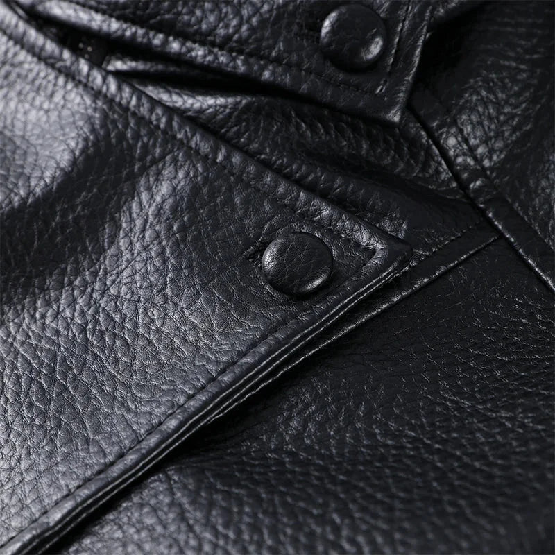 Jensen Blouson Noir Homme – Coupe Ajustée, Col Montant & Style Urbain Moderne