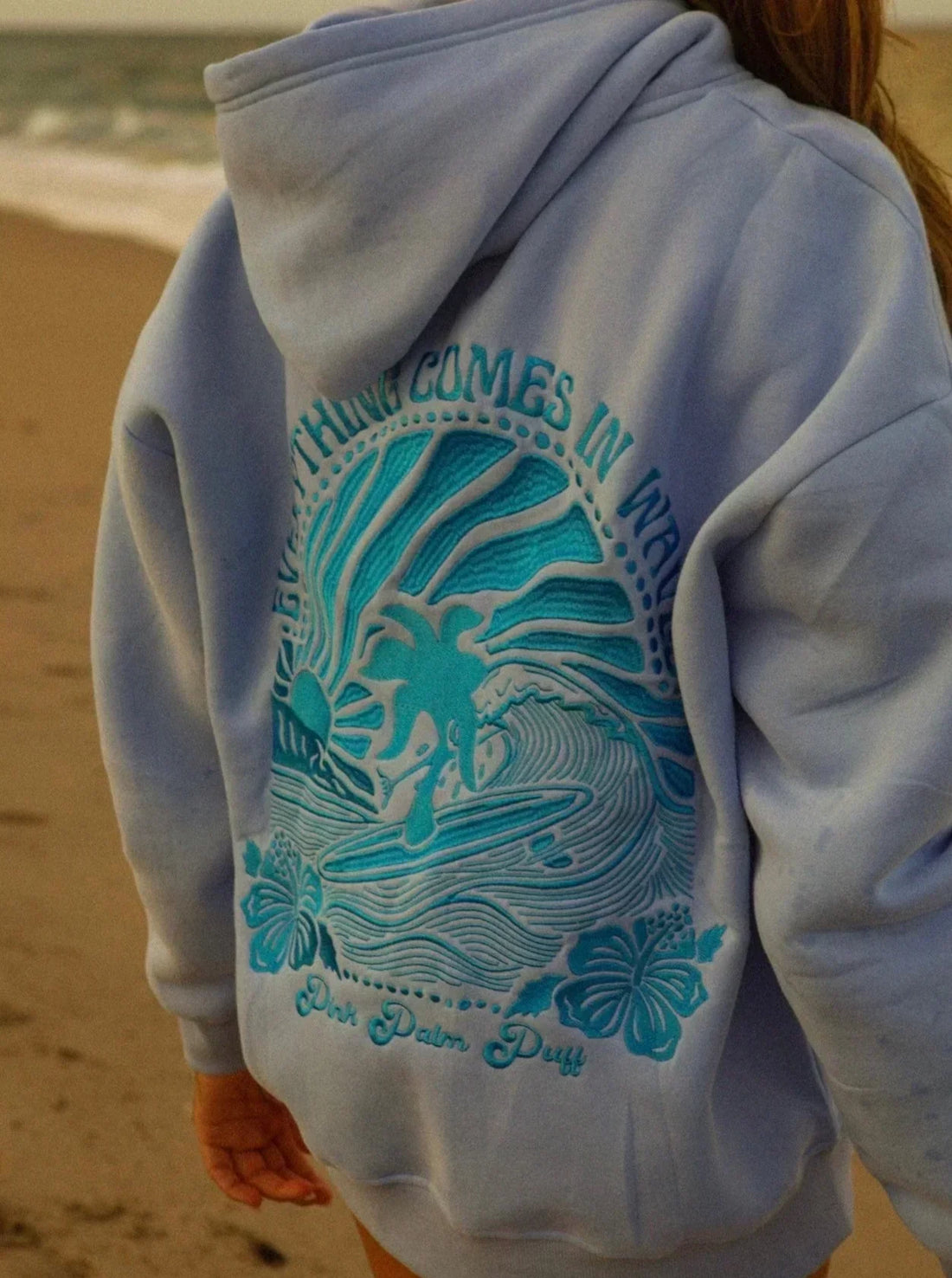 Ethan Hoodie Oversize – Sweat Confortable avec Imprimé Surf et Coupe Ample
