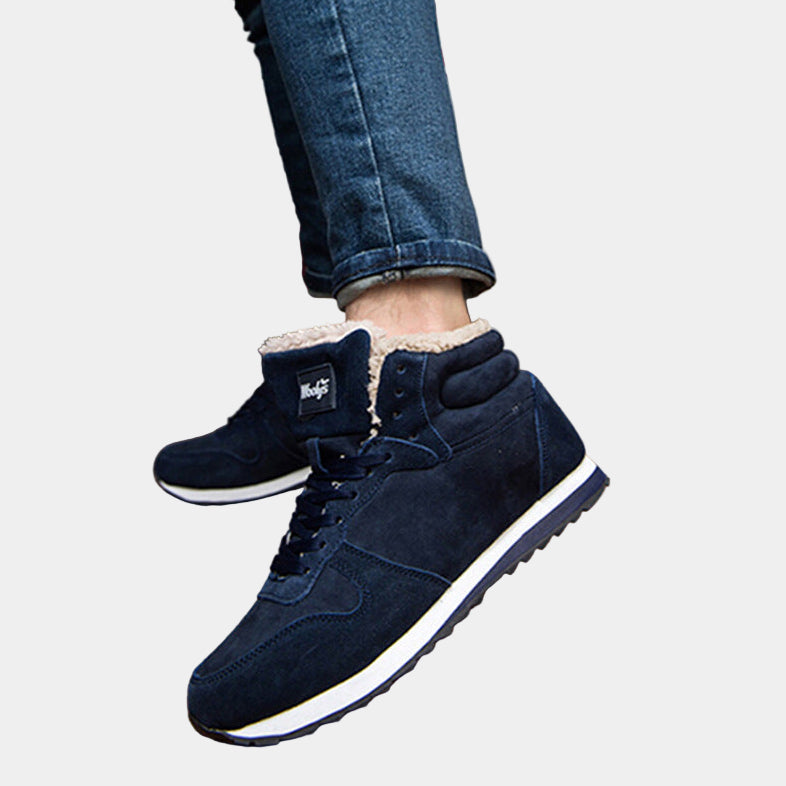 Zayn Adidași de Iarnă pentru Bărbați – Pantofi Călduroși Căptușiți cu Polar și Talpă Antiderapantă