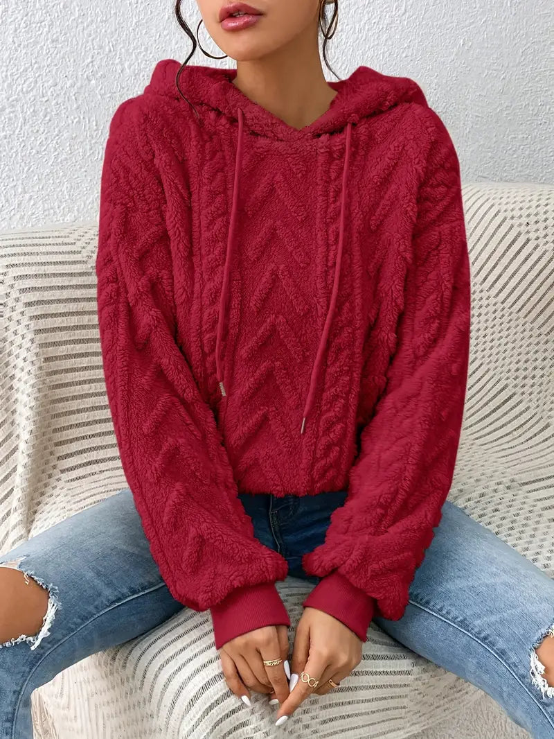 Sudadera con Capucha Remeline para Mujer – Corte Holgado, Suavidad Cálida y Estilo Informal