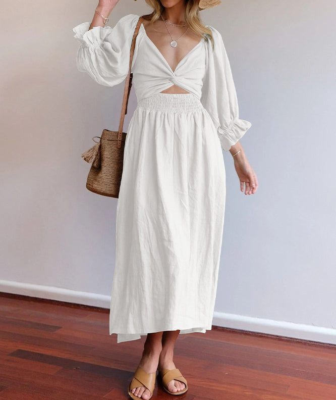 Doldered Dreded Dreded Woman - Smocking Bustier e Light Stupy Maniche