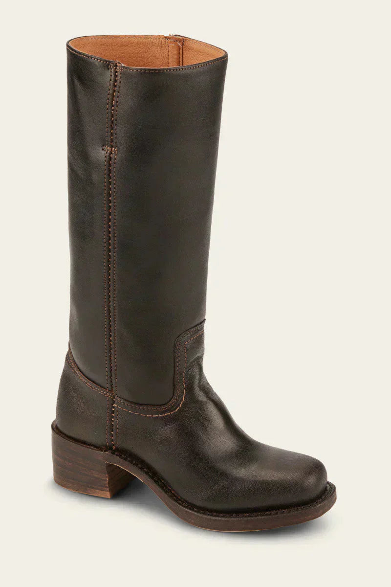 Botas Western Shaina para Mujer – Botas Altas con Tacón Cuadrado con Aspecto de Cuero y Estilo Icónico