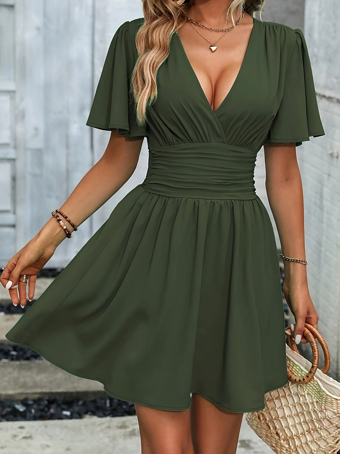 Maelle Robe Femme – Élégance Intemporelle & Polyester Tissé pour Toutes Saisons