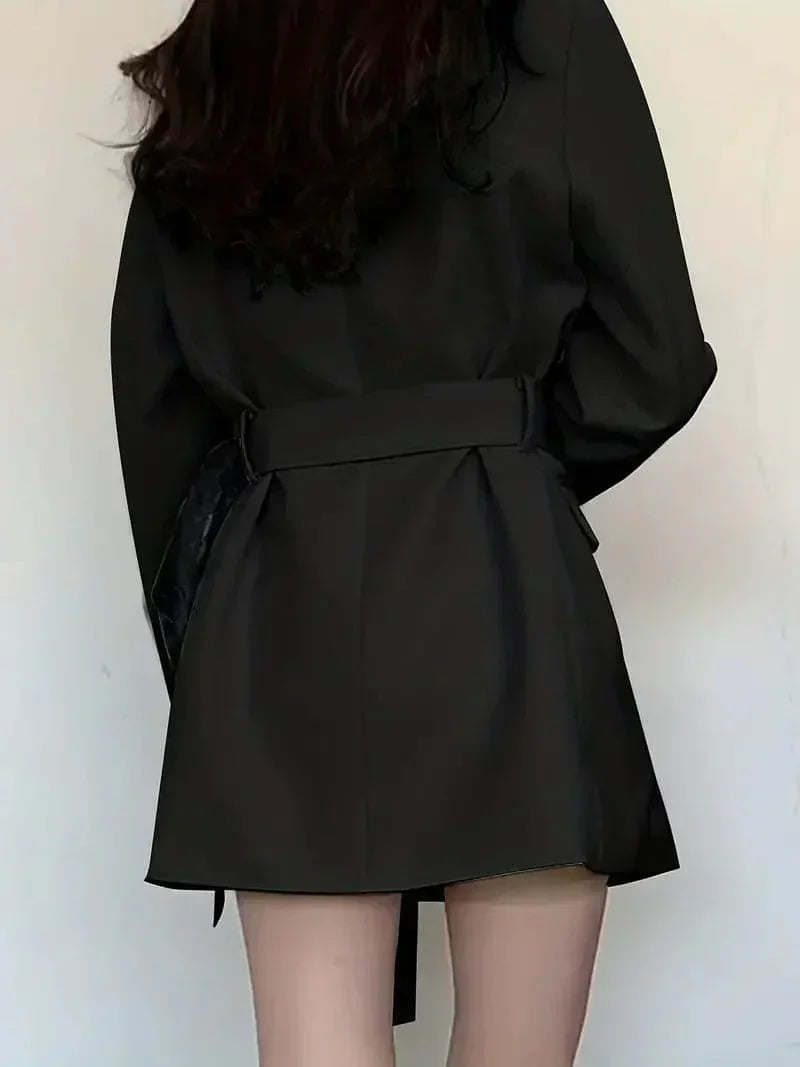 Nélia Robe Blazer Femme – Élégante Robe Tailleur Chic à Manches Longues pour Toutes Occasions