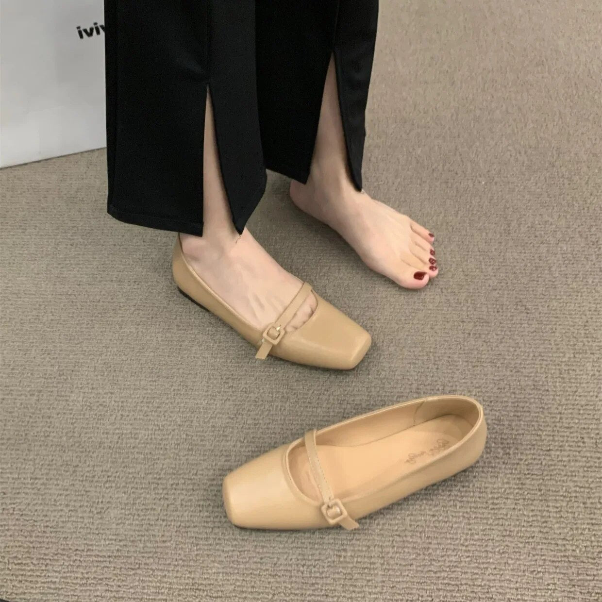 Cyril Zapatos de Tacón Plano para Mujer – Diseño elegante y cómodo con suela suave y flexible