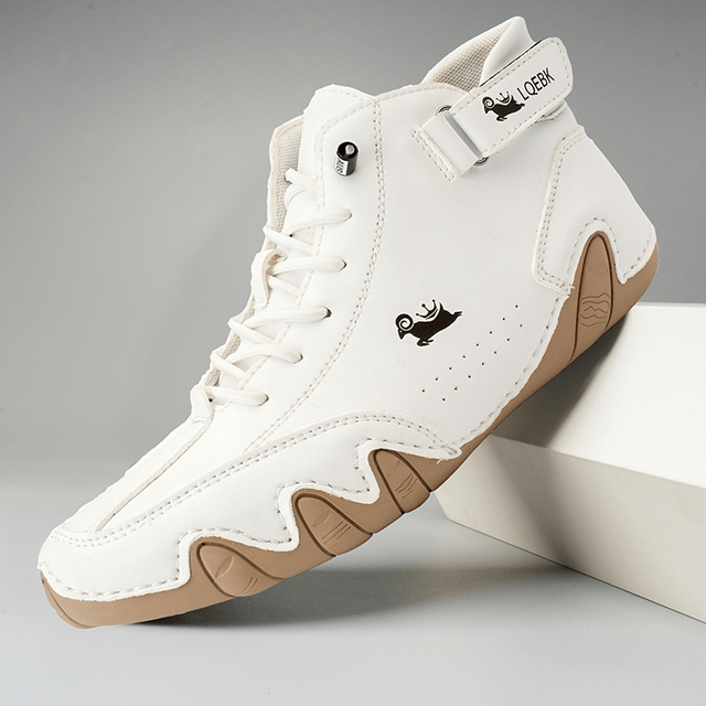 Eric Lederschuhe mit Schnürsenkeln für Herren – Atmungsaktive und bequeme Bürosneaker für den Alltag