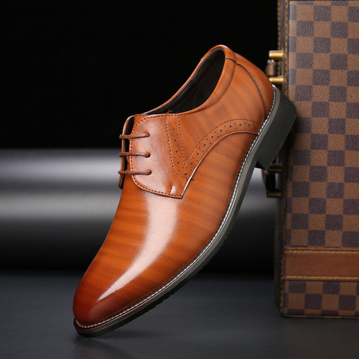 Lilal Men's Shoes: cómodos derbis de cuero con soporte ortopédico y estilo de luz