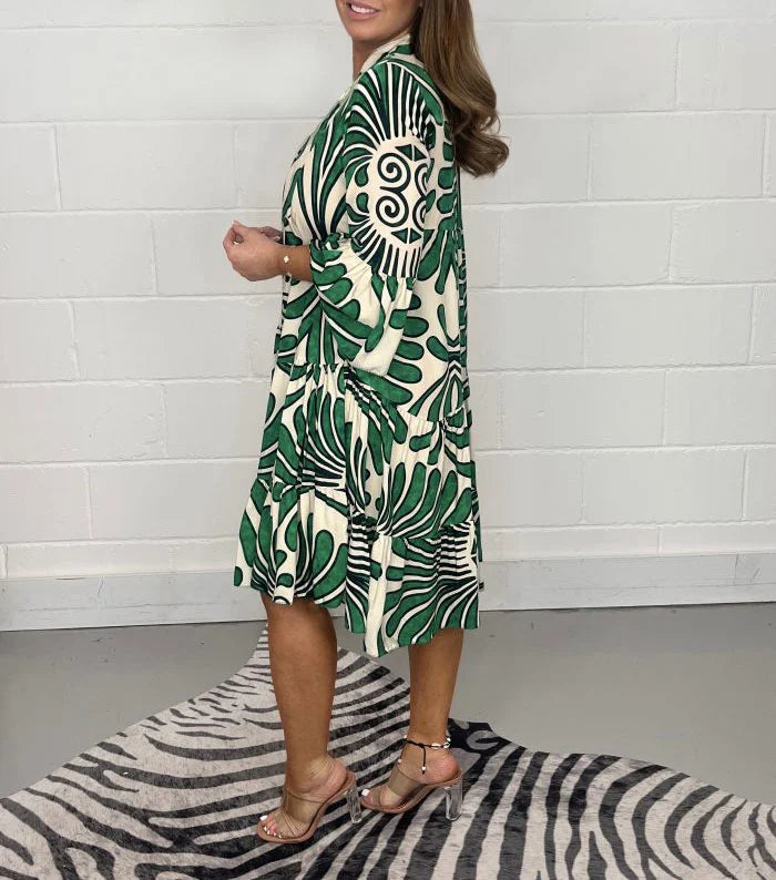 Vestido de verano de Olivia Woman - elegante vestido claro con corte halagador para cualquier ocasión