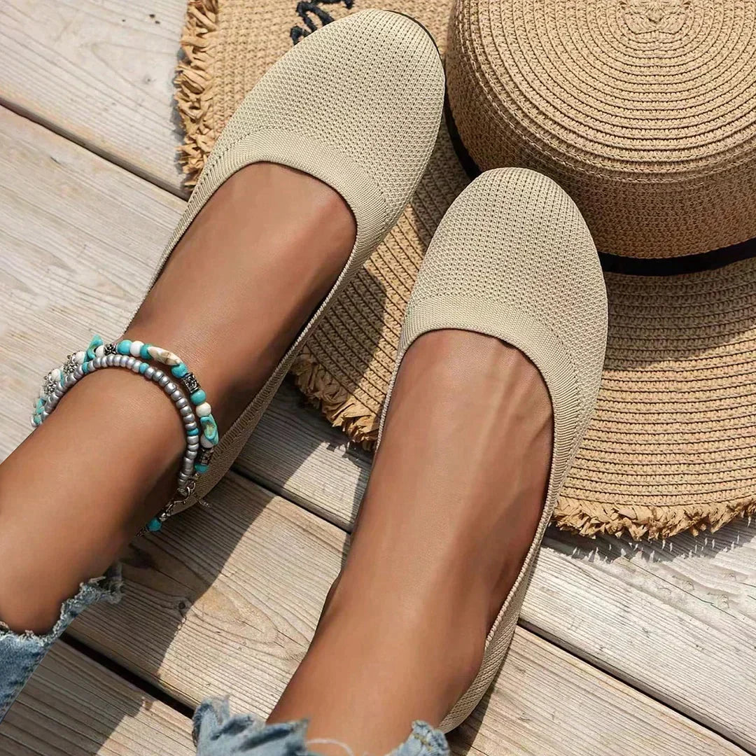 Karen Women's Moccasins - Comode ballerine in mesh con materiale traspirante e di design della luce
