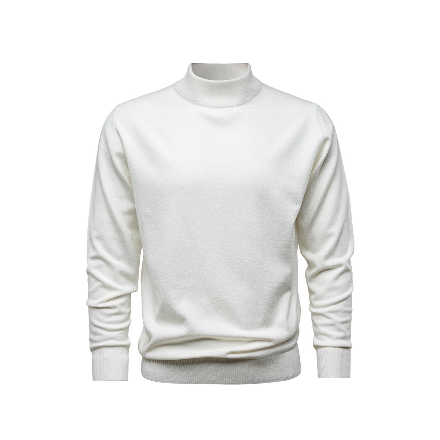 Max Pull Man High Neck – Soft Knit Wool Effect, Regular Fit & Elegant Style