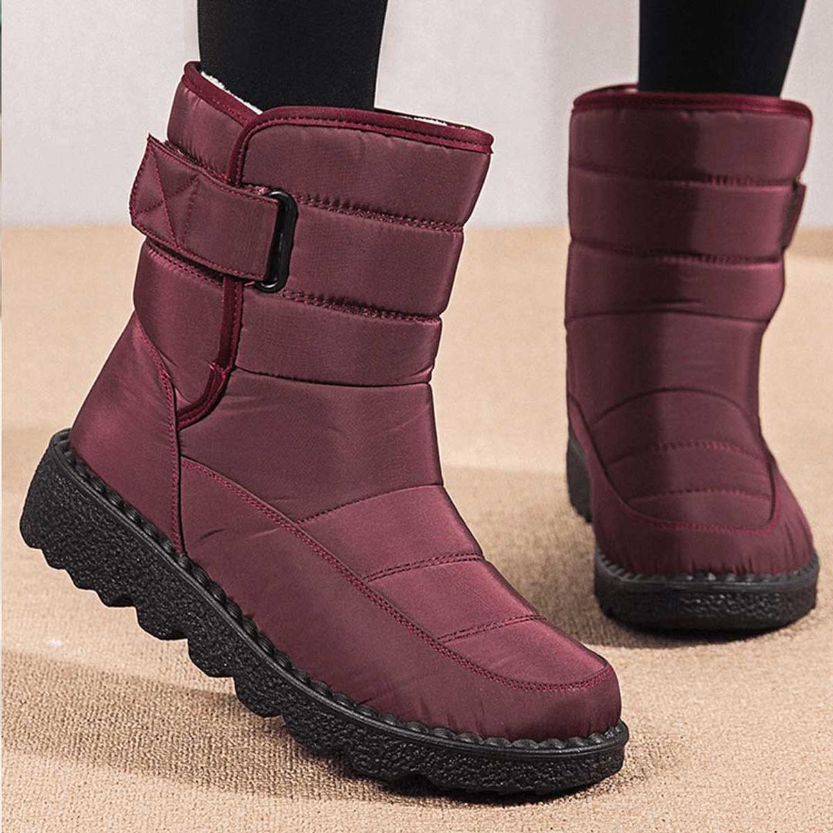 Loisa Botas de Invierno Impermeables – Botas Antideslizantes Forradas de Piel para Nieve