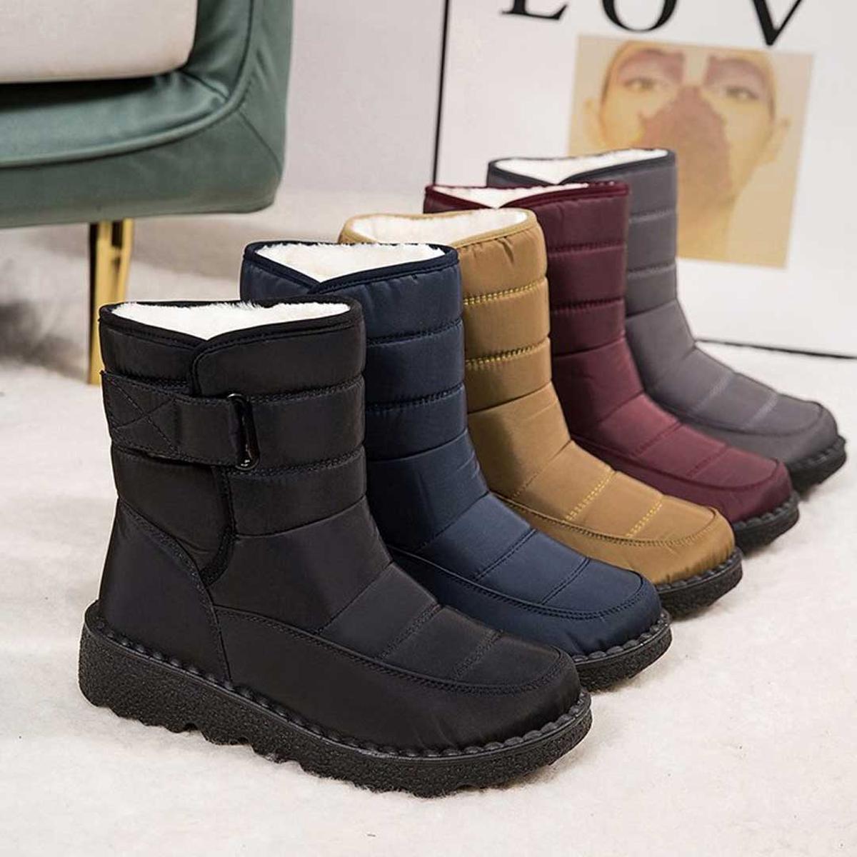 Loisa Botas de Invierno Impermeables – Botas Antideslizantes Forradas de Piel para Nieve