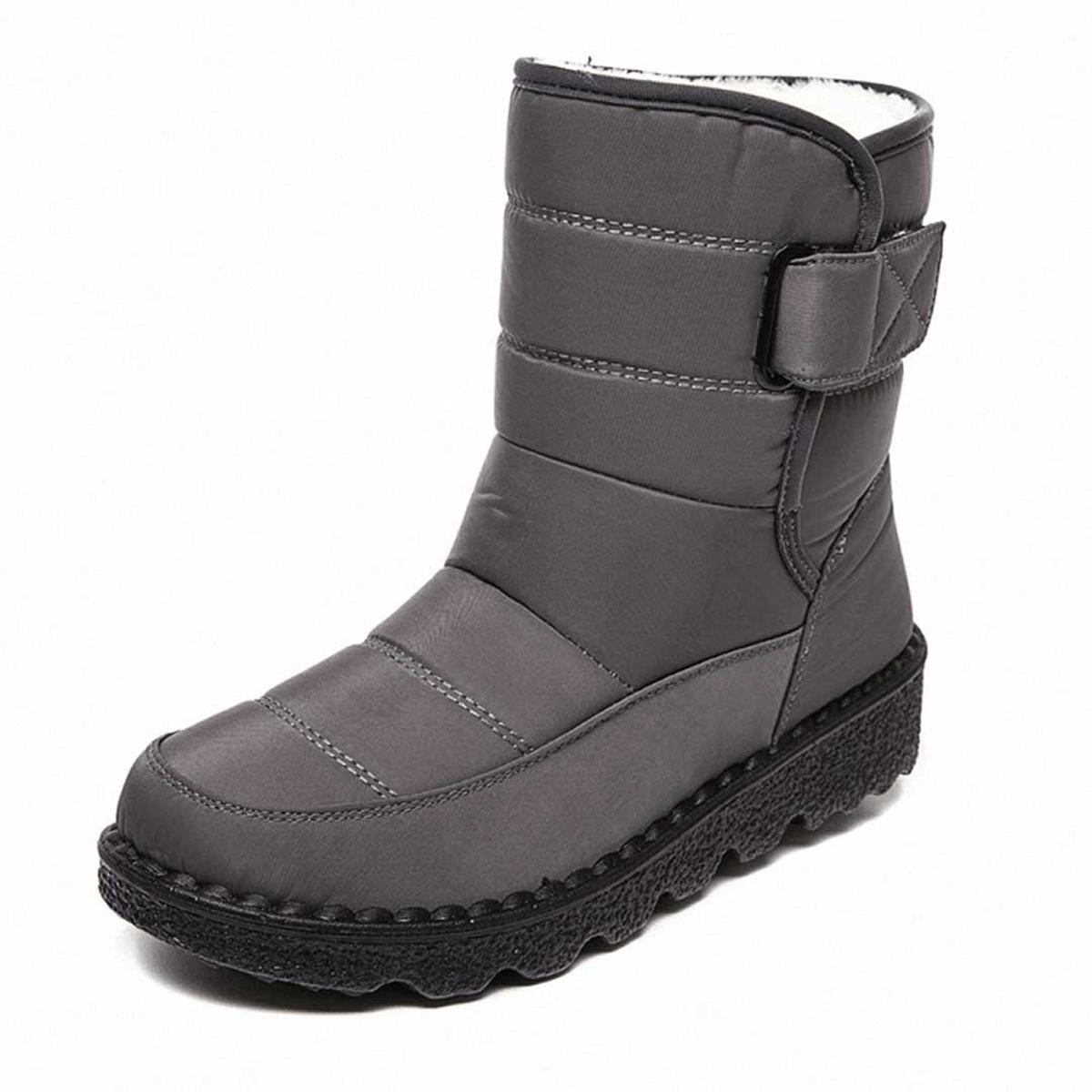 Loisa Botas de Invierno Impermeables – Botas Antideslizantes Forradas de Piel para Nieve