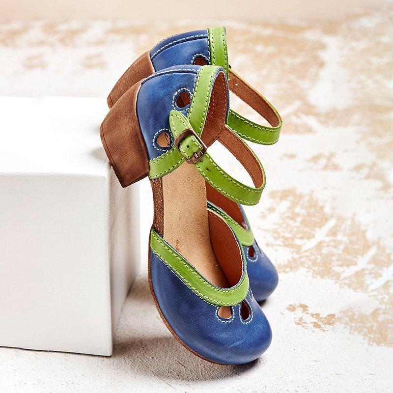 Sandali femminili Mina - Sandali ortopedici estivi con taglio triplo ed elegante