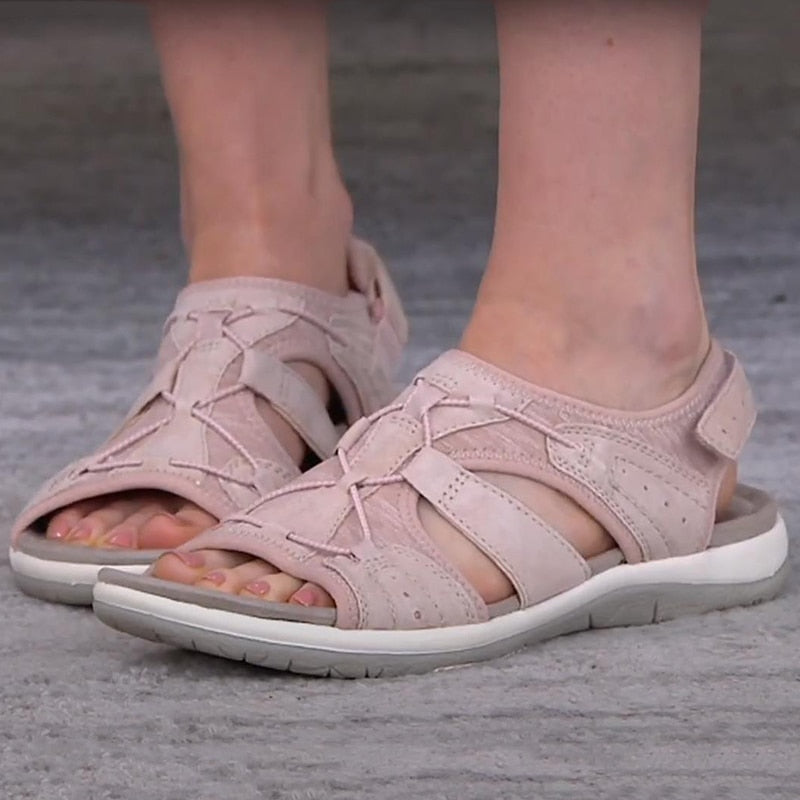 Sandali da passeggio per donne Tanya - Comfort ergonomico con estremità aperta e cinghie regolabili
