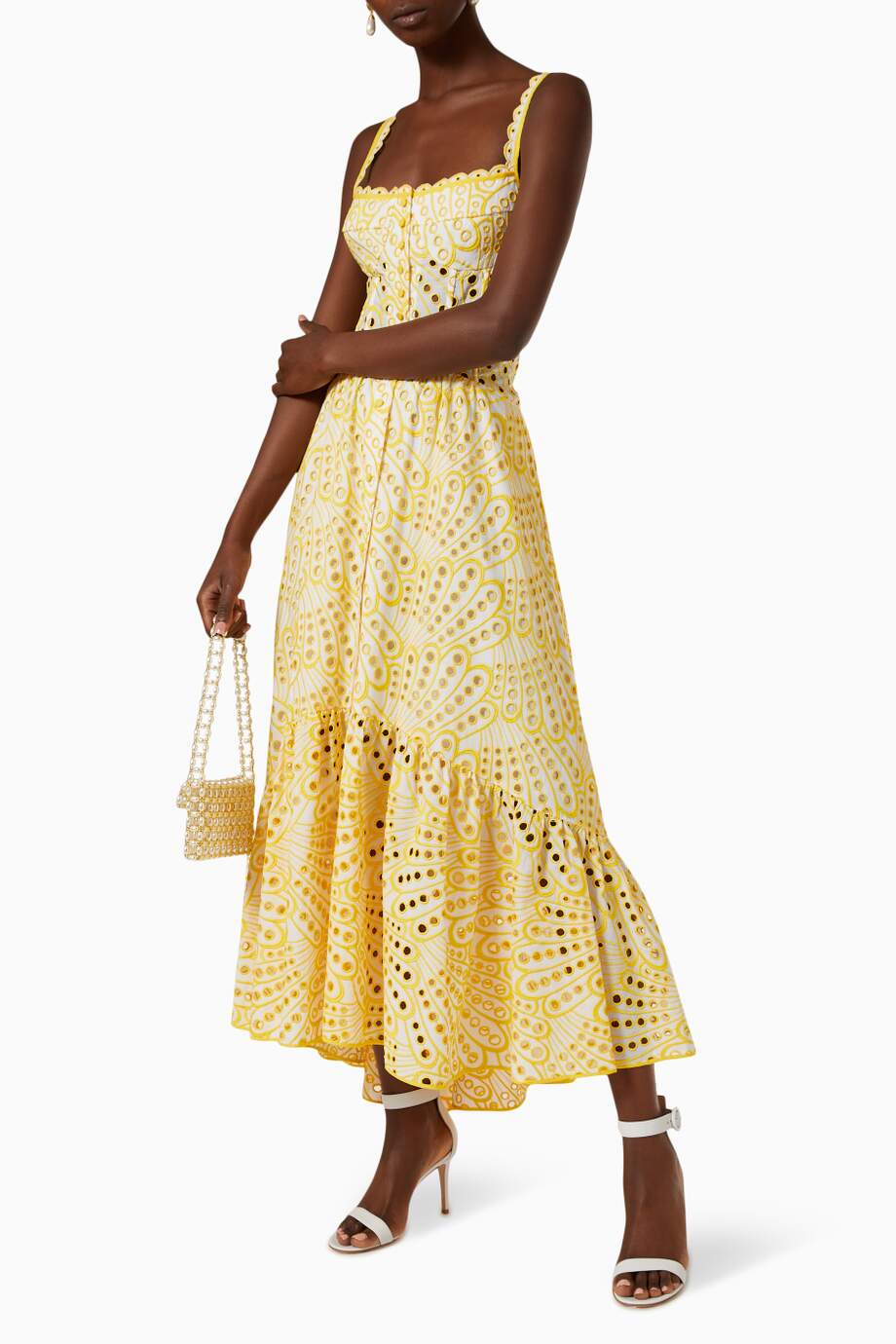 Bryne Maxi Domen's Dress - Ricamo in cotone, Summer Boemian Look & Aerial Comfort