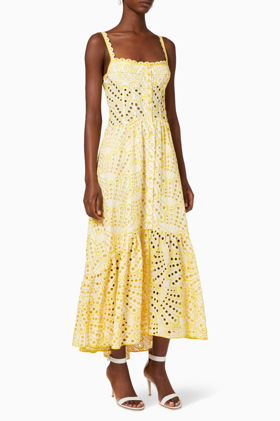 Bryne Maxi Domen's Dress - Ricamo in cotone, Summer Boemian Look & Aerial Comfort