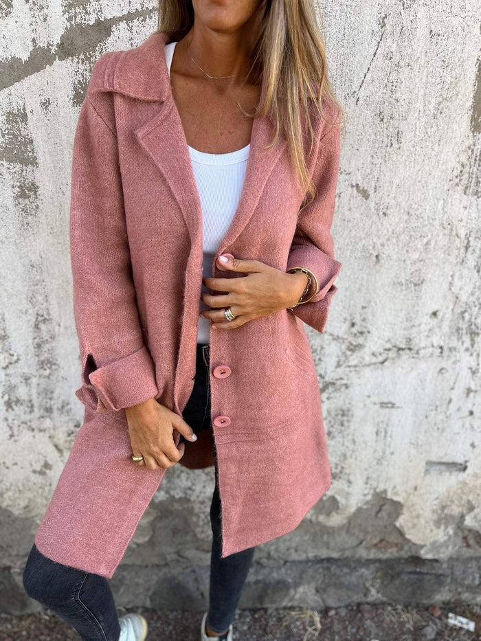 Sophie Femme Manteau Printemps – Manteau en Laine Premium Élégant & Léger pour Mi-Saison