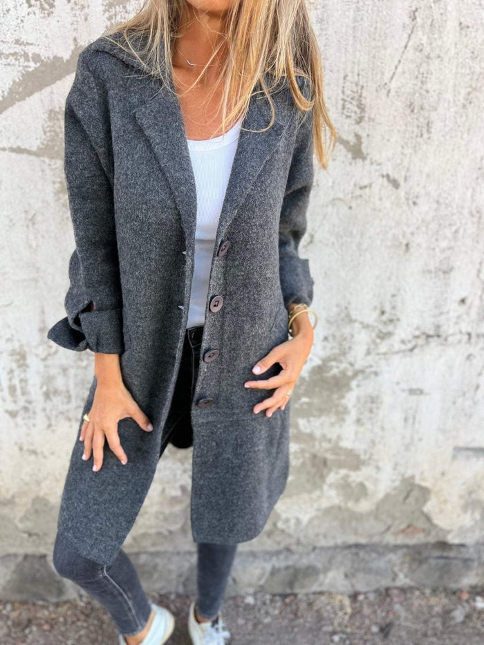 Sophie Femme Manteau Printemps – Manteau en Laine Premium Élégant & Léger pour Mi-Saison