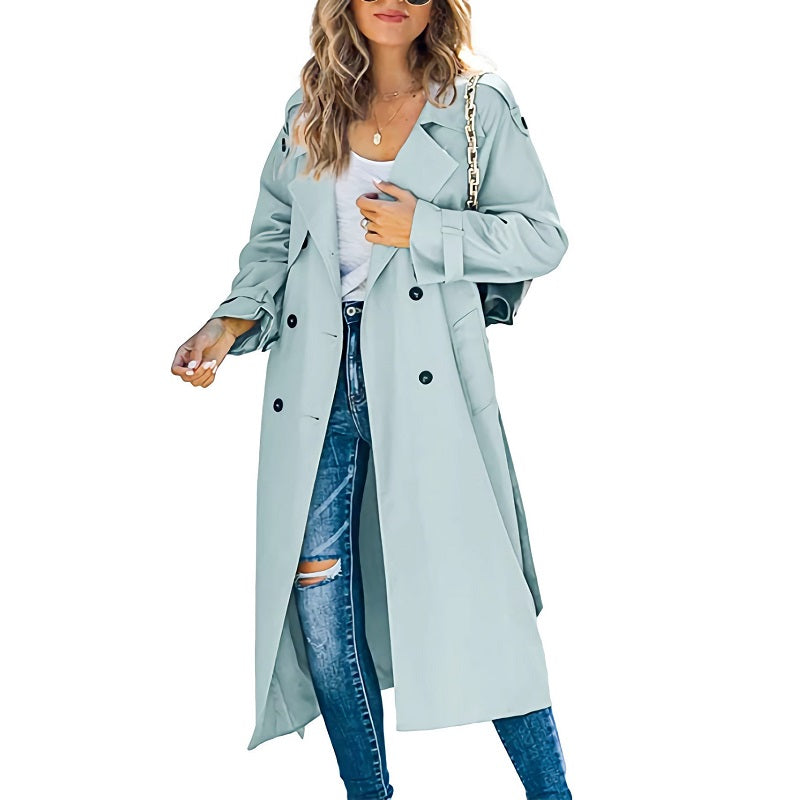 Brielle Trench Lang Damen – Elegant, Leicht & Ideal für Frühling und Herbst