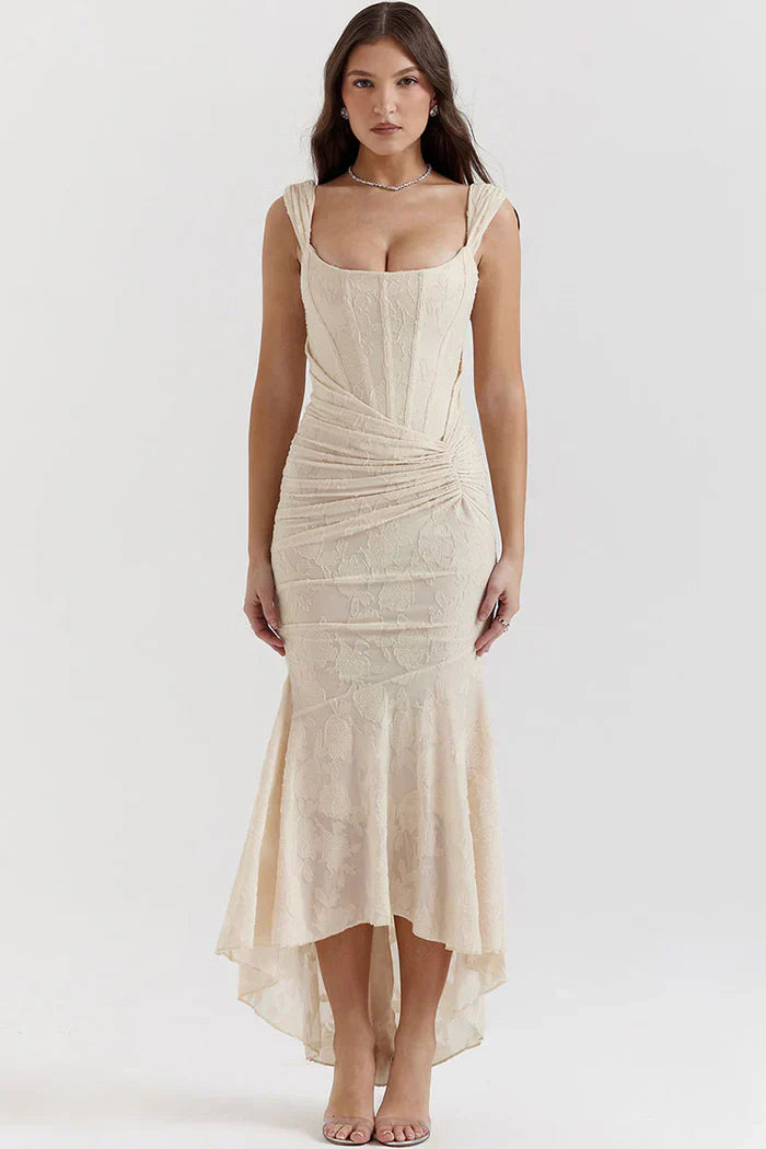 Denisse Robe Longue Élégante – Coupe Flatteuse & Tissu Luxueux pour un Look Féminin Raffiné