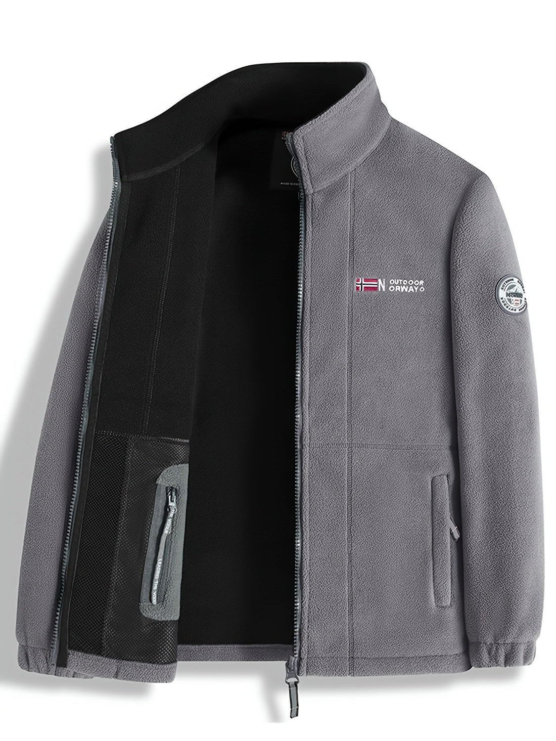 Julius Veste Polaire Outdoor Homme – Douce, Chaude & Légère avec Col Protecteur