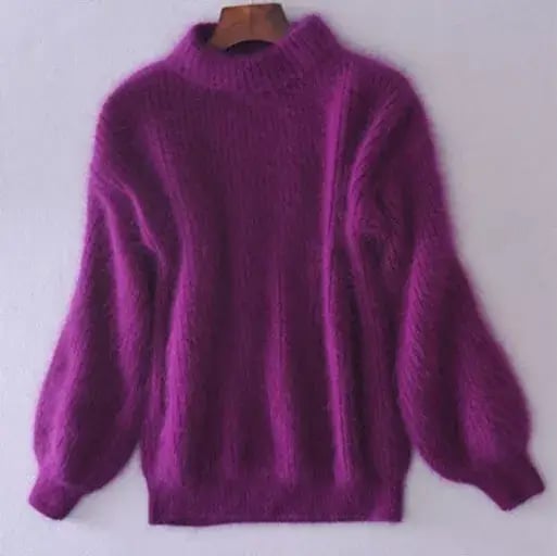Emilie Pull Femme – Pull en Laine Tricoté Lâche Confortable & Élégant au Style Moderne