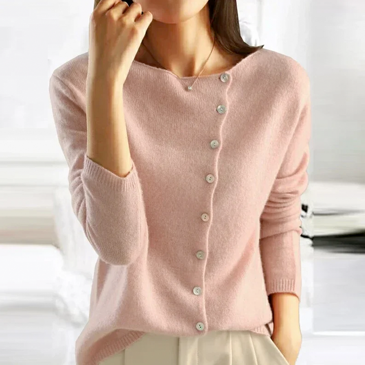 Heather Cardigan Femme – Gilet Élégant en Laine Fine avec Fermeture Chic & Confort Luxueux