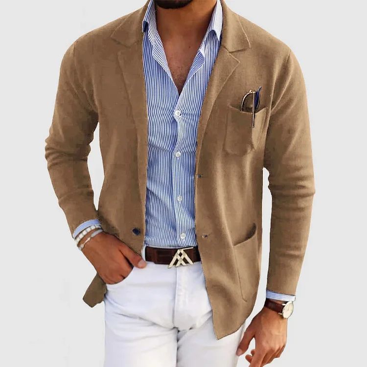 Elton Blazer Homme Décontracté – Blazer en Laine Élégant & Polyvalent au Style Intemporel