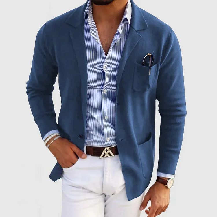 Elton Blazer Homme Décontracté – Blazer en Laine Élégant & Polyvalent au Style Intemporel