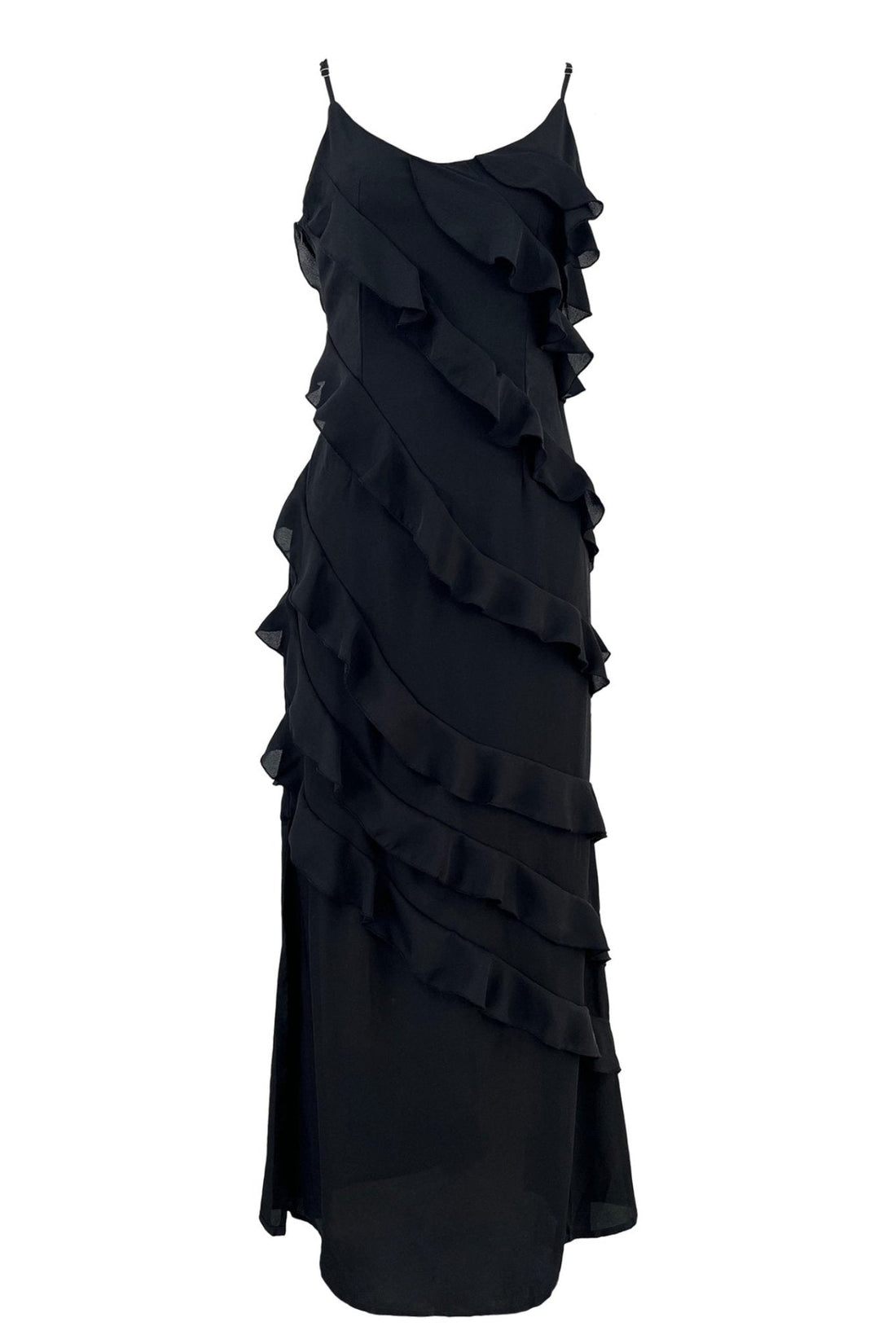 Angelina Robe Maxi Femme – Robe Rouge à Volants, Sensuelle & Glamour