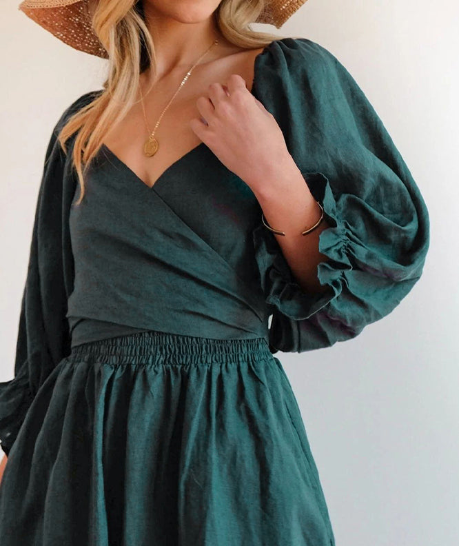 Doldered Dreded Dreded Woman - Smocking Bustier e Light Stupy Maniche