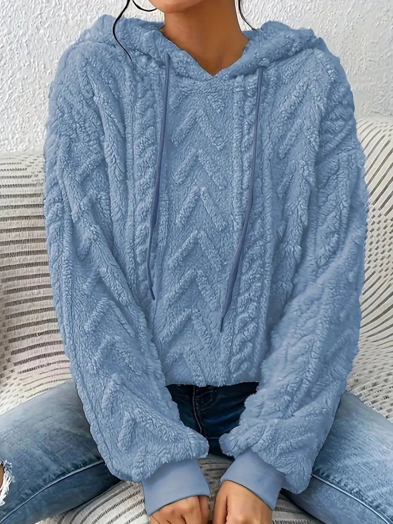 Sudadera con Capucha Remeline para Mujer – Corte Holgado, Suavidad Cálida y Estilo Informal