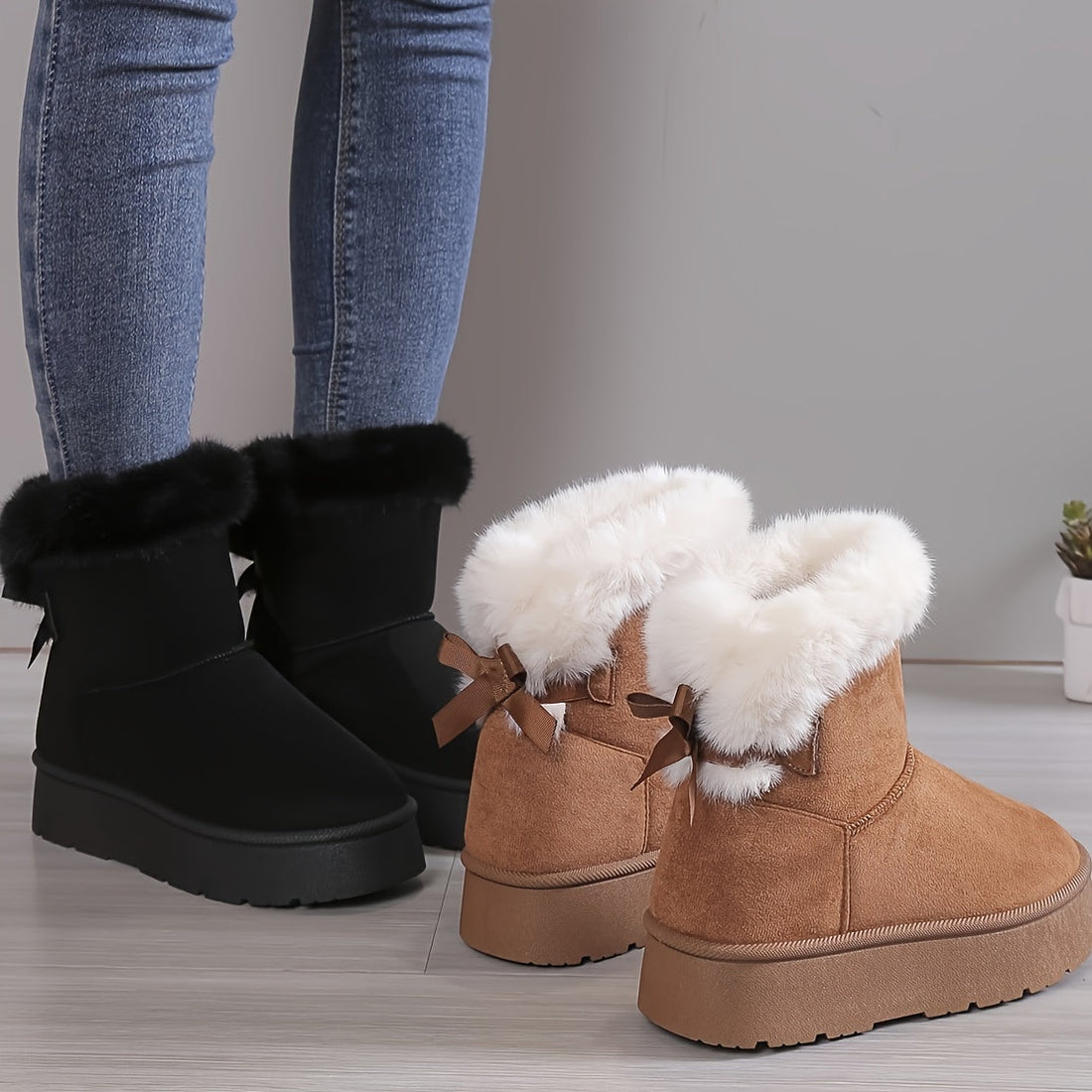 Zainab Bottes Hiver Femme – Doublure Thermique Chaude & Semelle Antidérapante Confortable