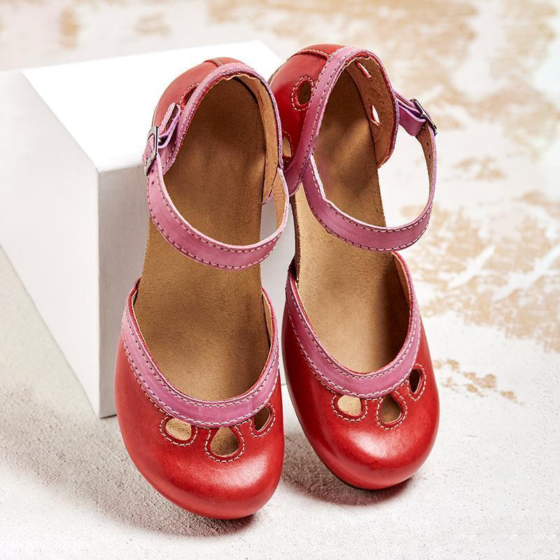 Sandali femminili Mina - Sandali ortopedici estivi con taglio triplo ed elegante