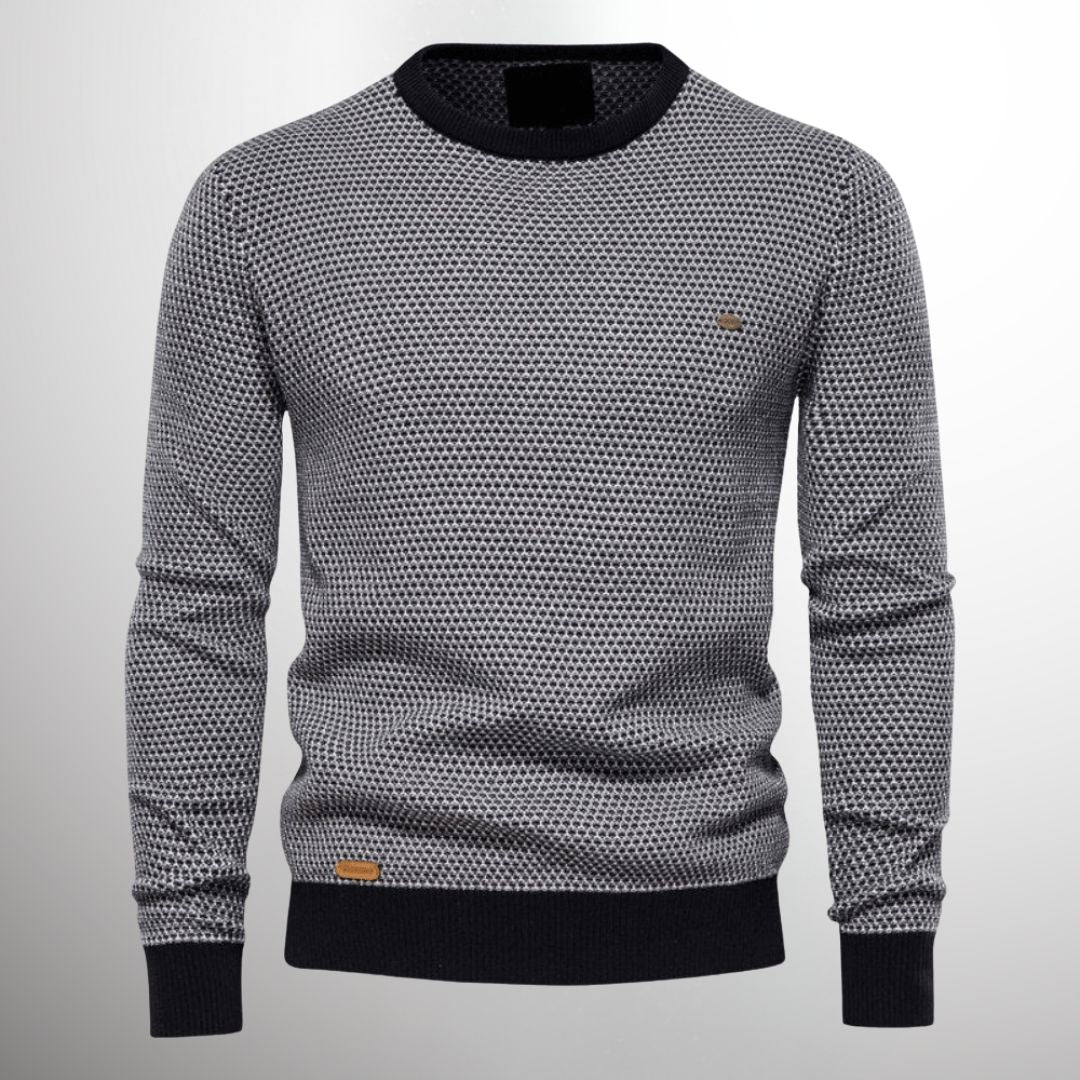 Maglione Melvin Uomo Girocollo – Maglione in Poliestere-Cotone Confortevole a Maniche Lunghe, Stile Casual Elegante