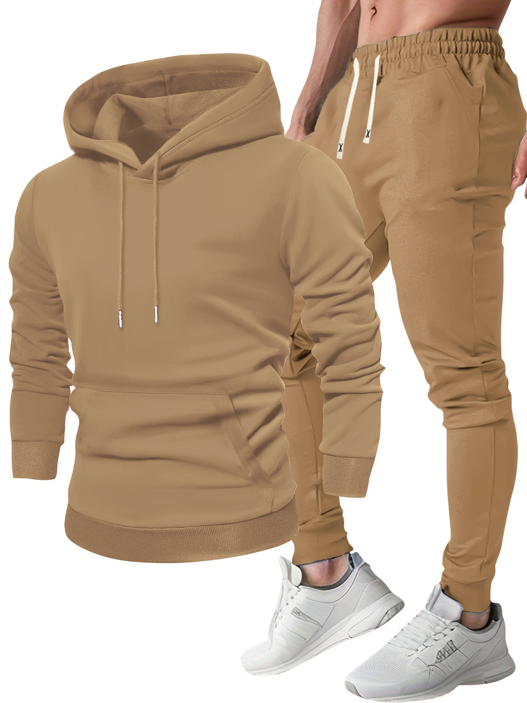 Henry Conjunto Deportivo Hombre Sudadera con Capucha y Pantalón de Chándal – Poliéster Transpirable Corte Regular Casual y Deportivo