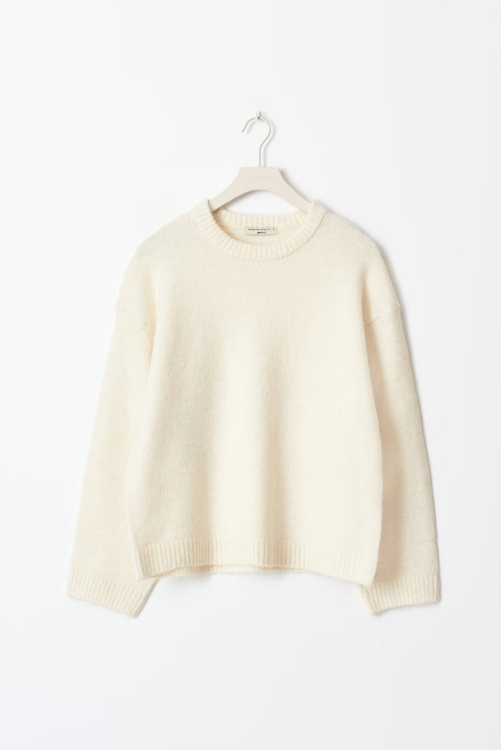 Riam Oversized Women's Sweater – Soft Knit with Balloon Sleeves, Round Neck & Elegant Fit
