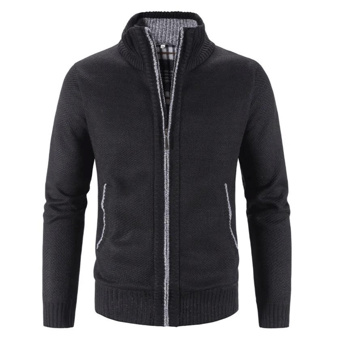 Hayden Cardigan Herren Stehkragen – Elegante & Bequeme Strickjacke für den Winter