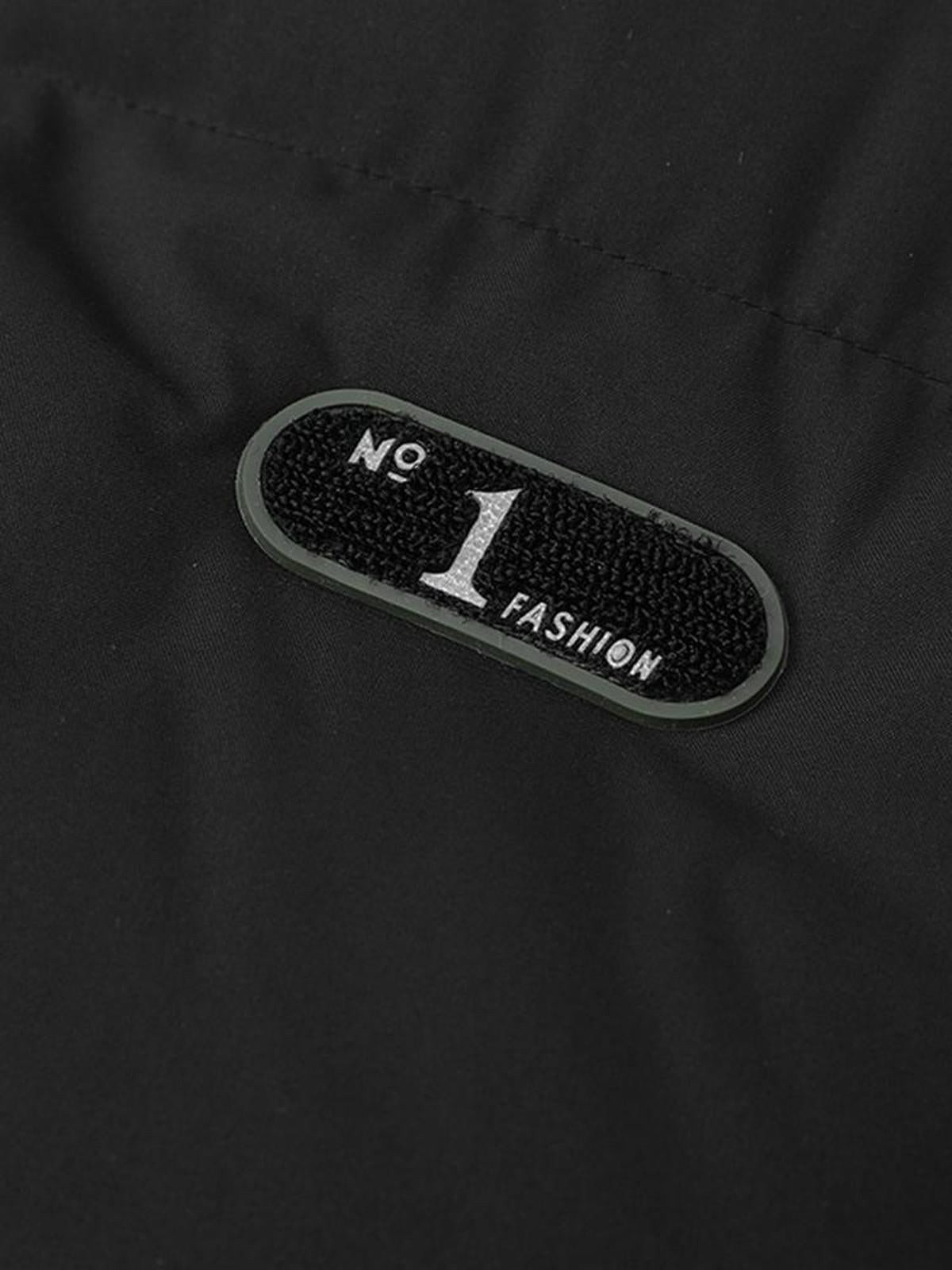 Gaithan Kurtka Pikowana Męska – Ciepły Płaszcz Zimowy z Kapturem i Zapięciem na Zamek