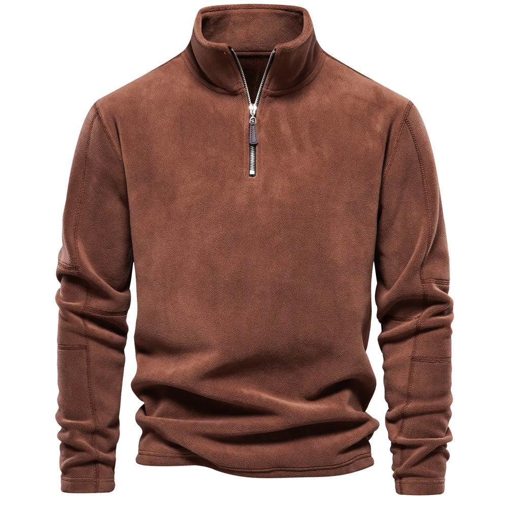 Nordcrest Sweat Polaire Homme Demi-Zip – Pull Chaud en Fleece Épais pour l’Hiver