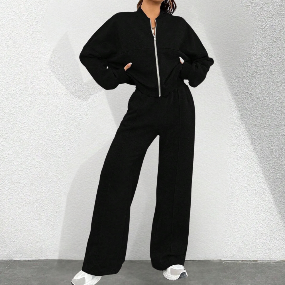 Madison Ensemble Loungewear Femme – Deux-Pièces Doux avec Coupe Relaxée & Taille Ajustable