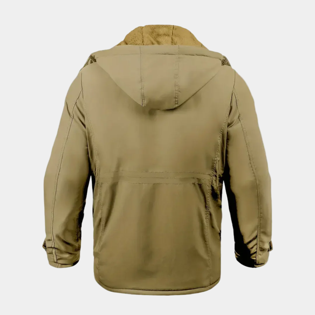 Butch Herren-Winterjacke – Gepolsterter Mantel mit Kapuze und warmem Futter