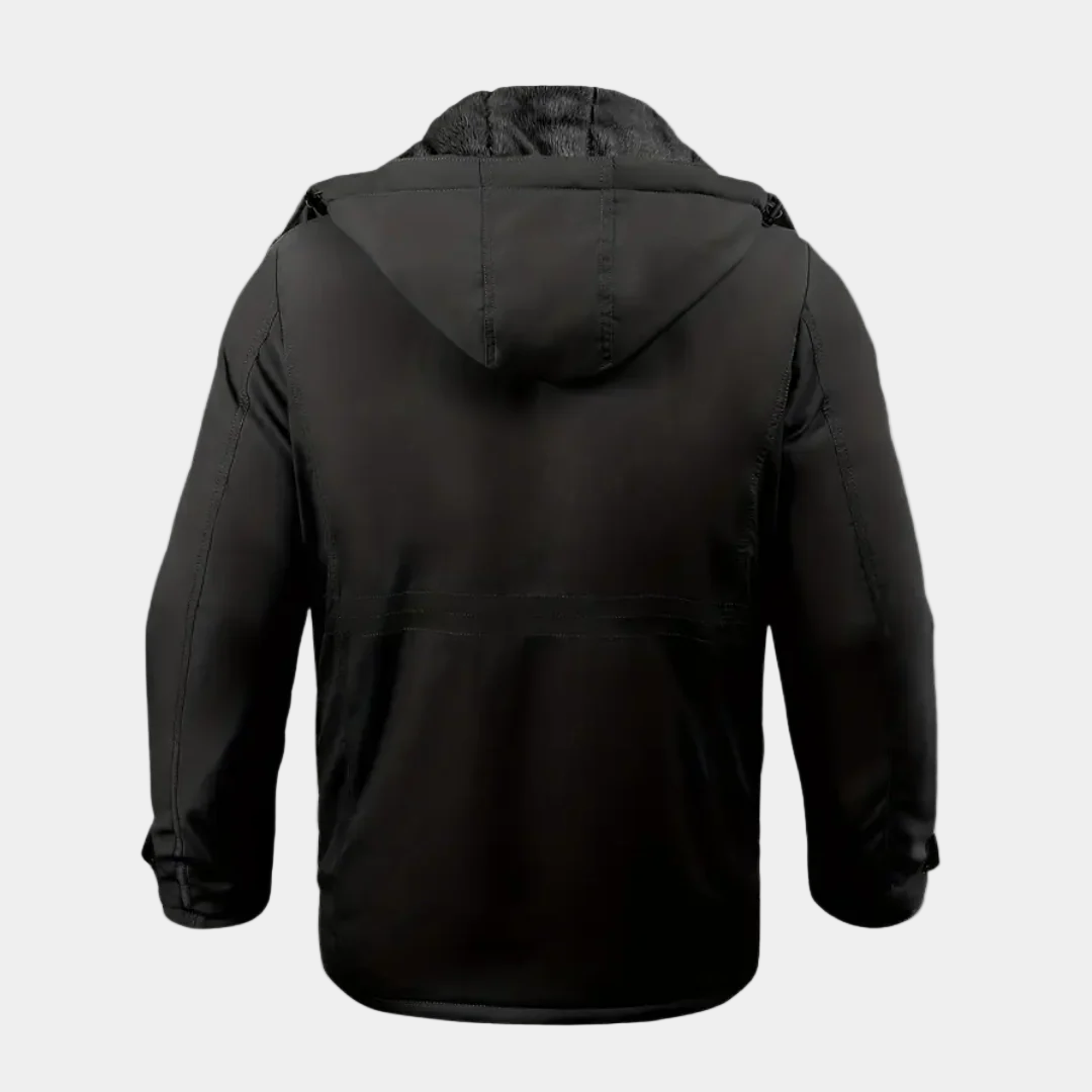 Butch Herren-Winterjacke – Gepolsterter Mantel mit Kapuze und warmem Futter