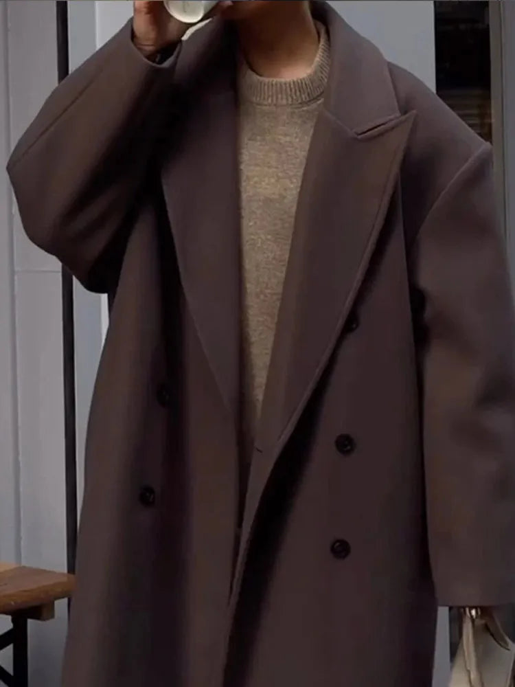 Noëlle Manteau Femme – Manteau Printanier Oversize Léger avec Coupe Élégante & Intemporelle