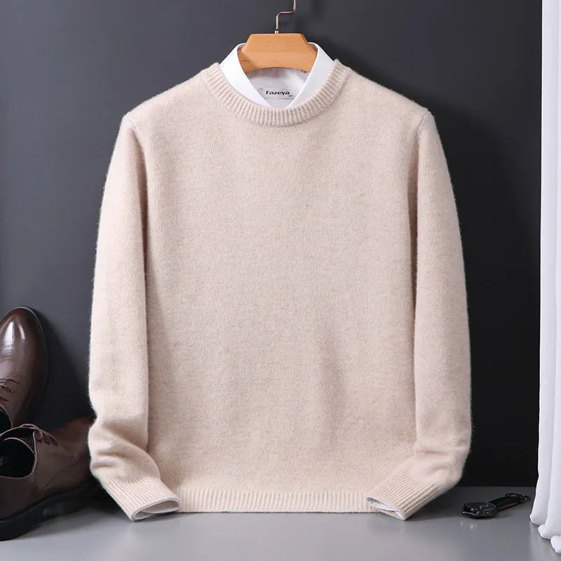 Jasper Pull Homme – En Cachemire Premium, Élégant & Doux pour l’Automne et l’Hiver